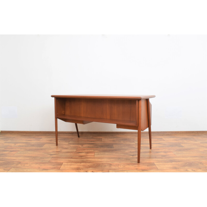 Mid-century Danish teak desk by Gunnar Nielsen for Tibergaard, 1960s