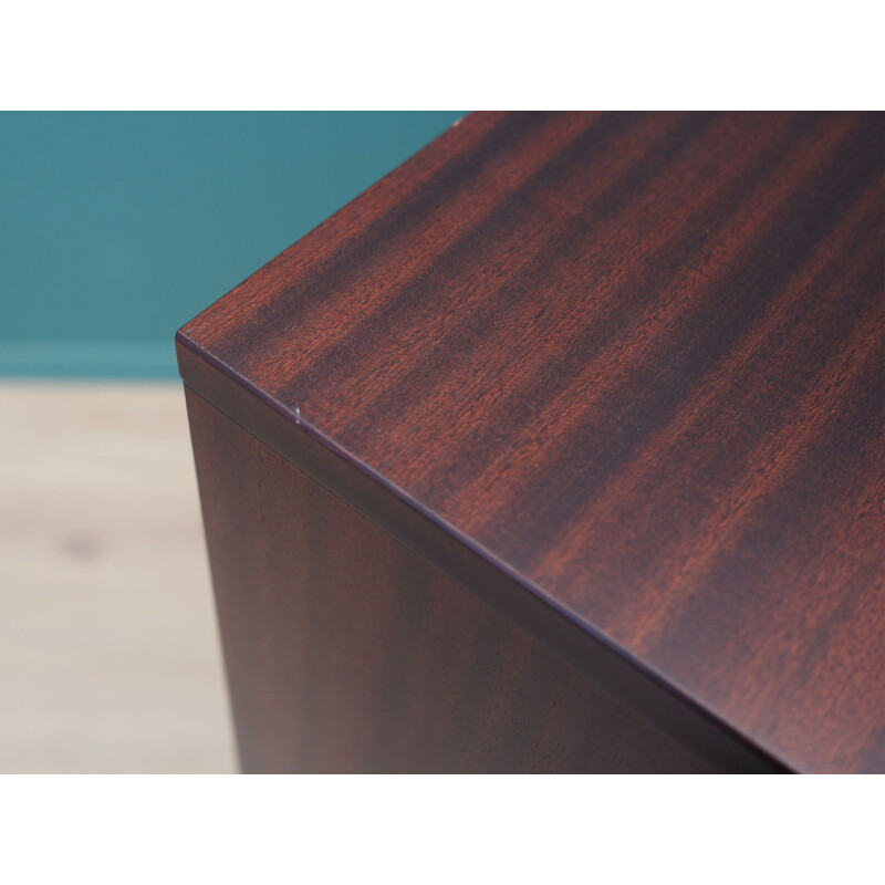 Mahogany vintage chest of drawers, Denmark 1960s