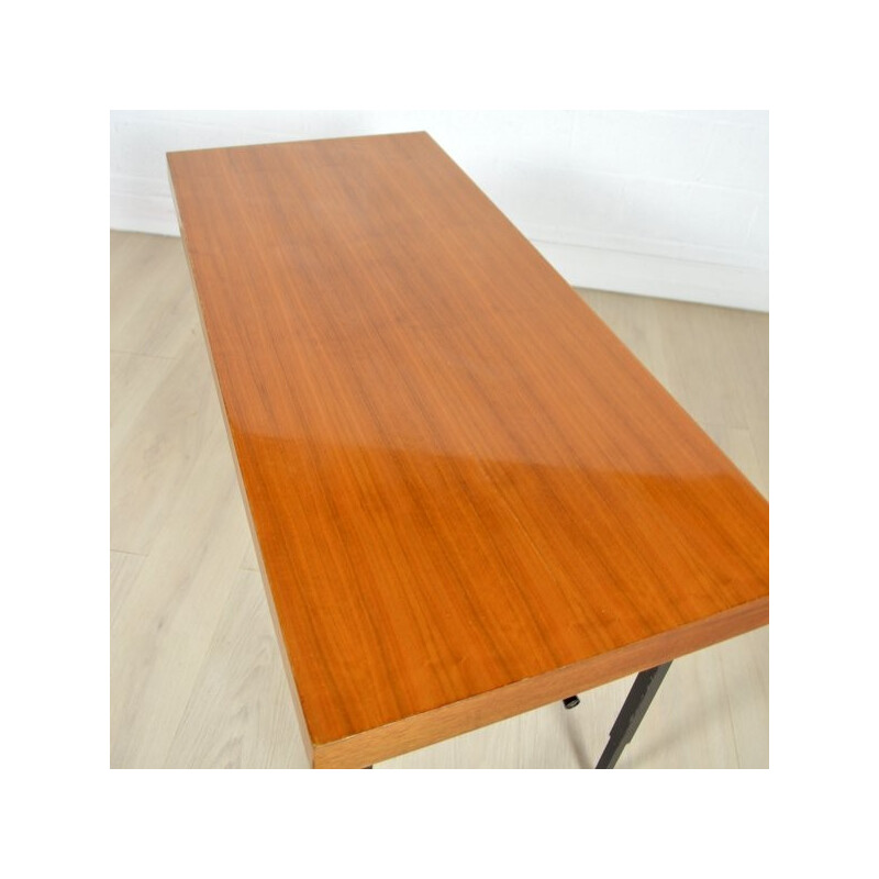 Up and Down table in wood and metal - 1950s