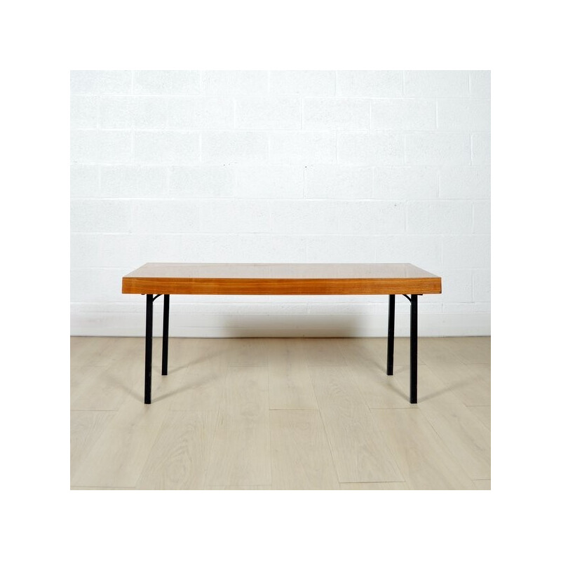 Table Monte & Baisse en métal et bois - 1950