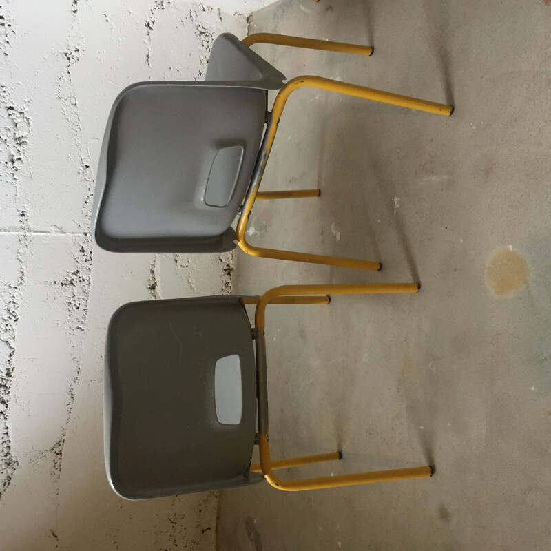 Set of 4 vintage Mullca children's chairs, 1970