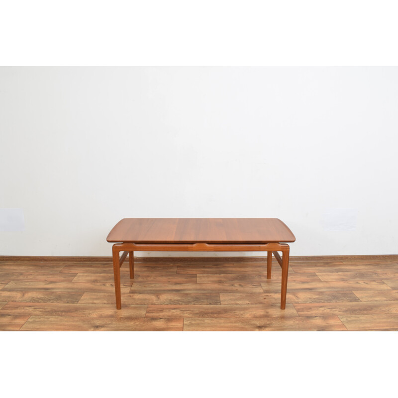 Teak vintage coffee table by Peter Hvidt & Orla Mølgaard-Nielsen for France & Søn, 1950s