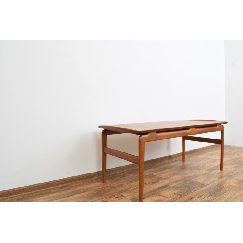 Teak vintage coffee table by Peter Hvidt & Orla Mølgaard-Nielsen for France & Søn, 1950s