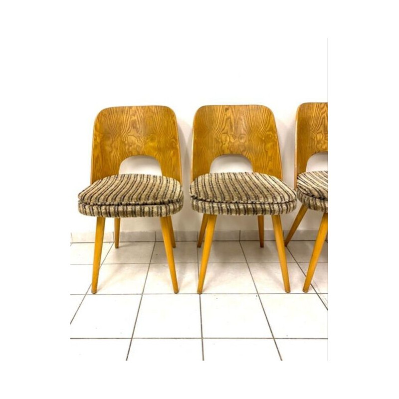 Set of 4 vintage chairs by Oswald Haerdtl for Tatra, Czechoslovakia 1960