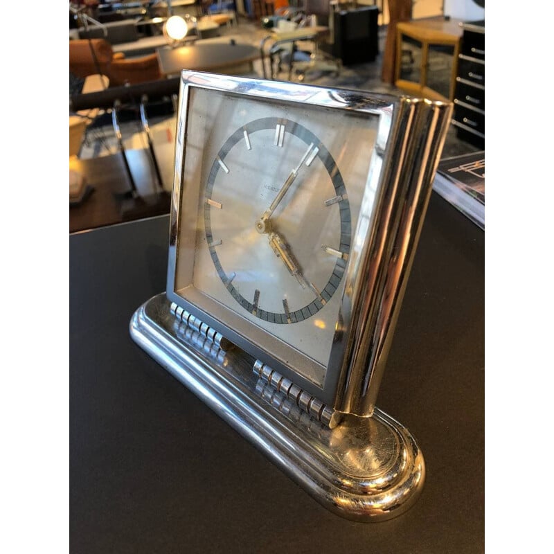 Vintage Art deco table clock with alarm by Kienzle, 1900-1930