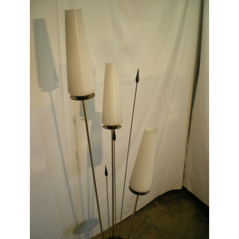 Mid century Lunel floor lamp with 3 lights - 1950s