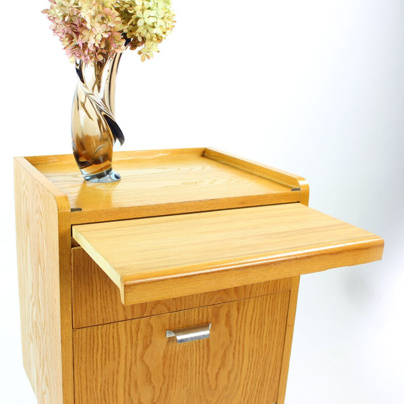 Vintage chest of drawers in oakwood, Czechoslovakia 1960s