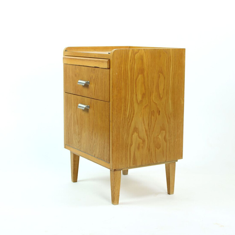 Vintage chest of drawers in oakwood, Czechoslovakia 1960s