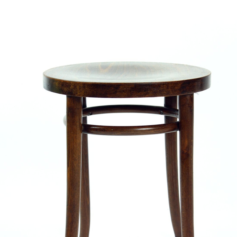 Vintage round stool by Thonet for Tatra, Czechoslovakia 1950s