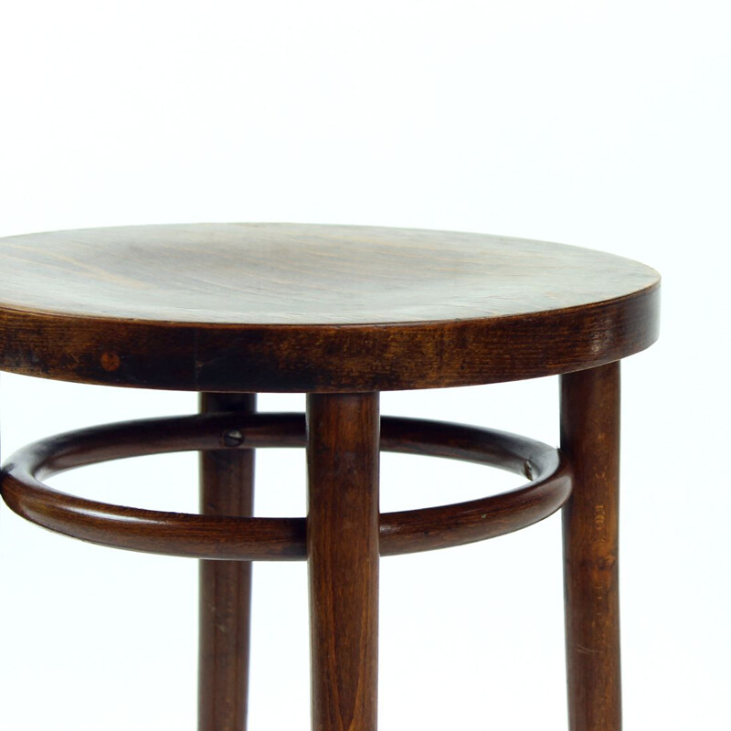 Vintage round stool by Thonet for Tatra, Czechoslovakia 1950s