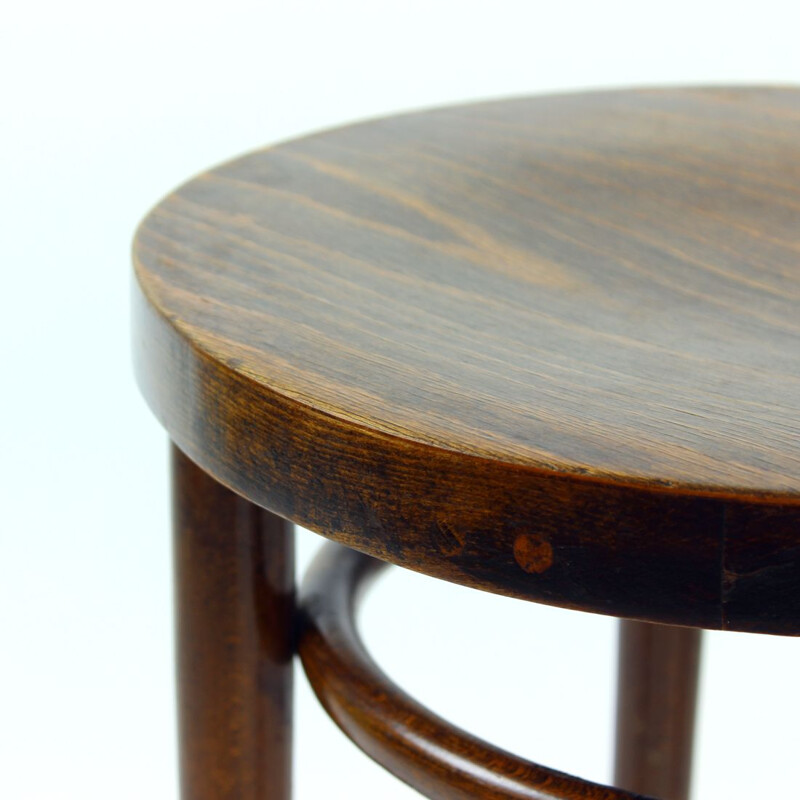 Vintage round stool by Thonet for Tatra, Czechoslovakia 1950s