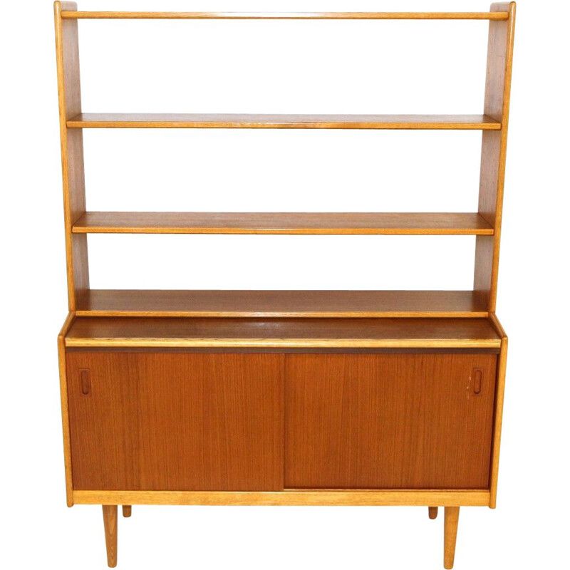 Secrétaire vintage scandinave en teck, Suède 1960