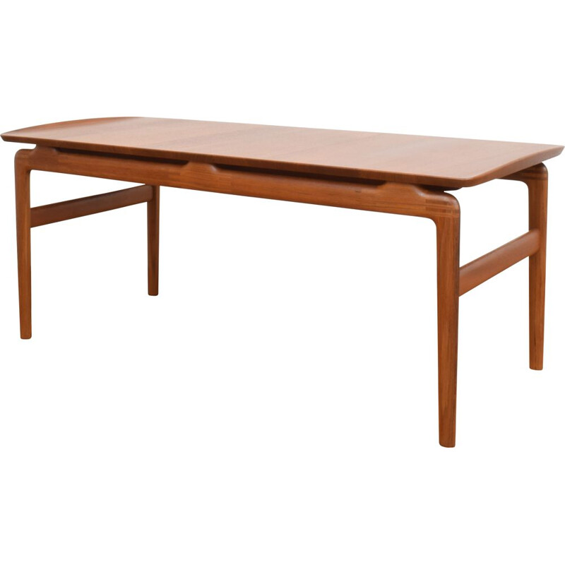 Teak vintage coffee table by Peter Hvidt & Orla Mølgaard-Nielsen for France & Søn, 1950s