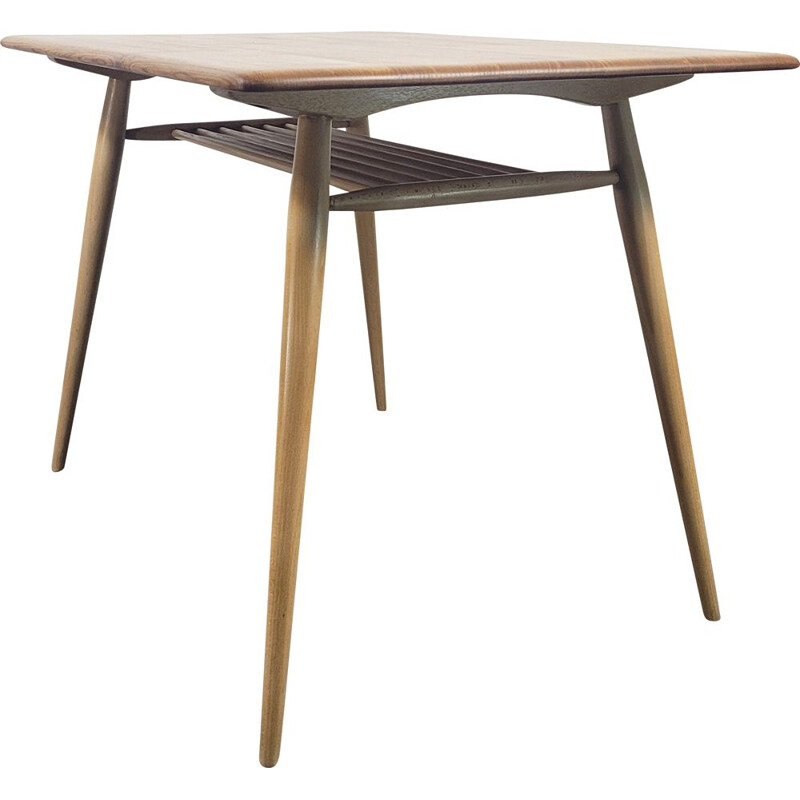 Table vintage en bois d'orme par Ercol, 1960