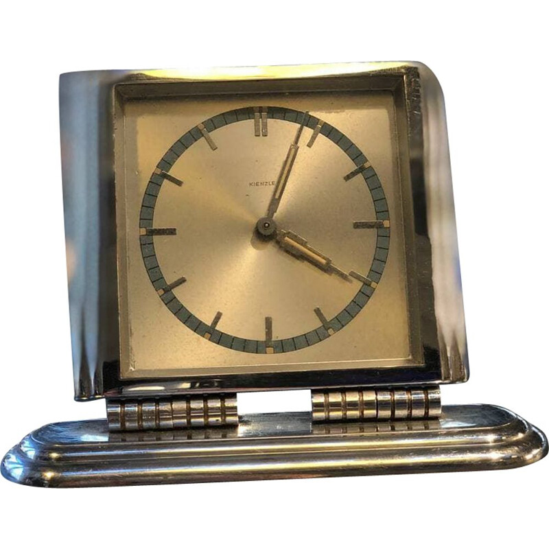 Horloge de table vintage Art déco avec réveil par Kienzle, 1900-1930