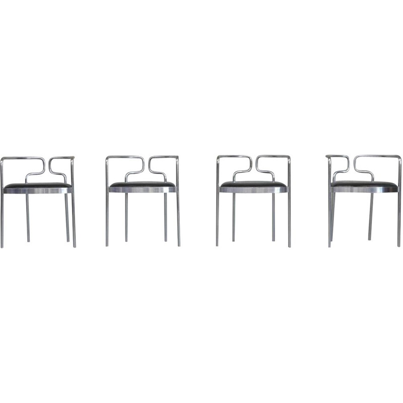 Ensemble de 4 chaises danoises vintage par Henning Larssen, 1967