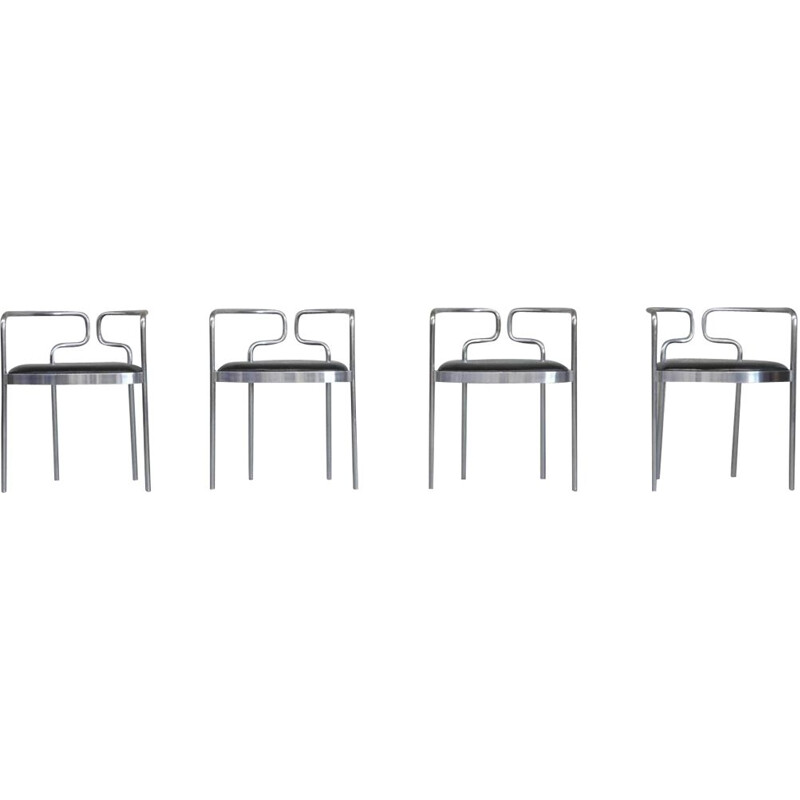 Set of 4 mid-century Danish chairs by Henning Larssen, 1967