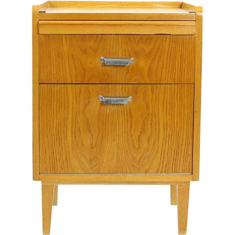 Vintage chest of drawers in oakwood, Czechoslovakia 1960s