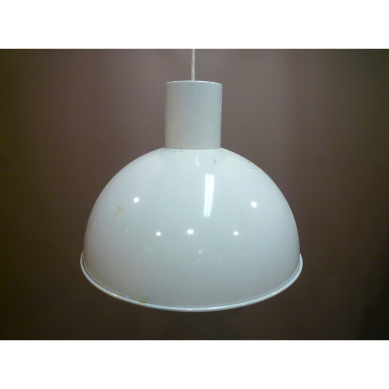 Føg & Marup hanging lamp in white metal - 1960s