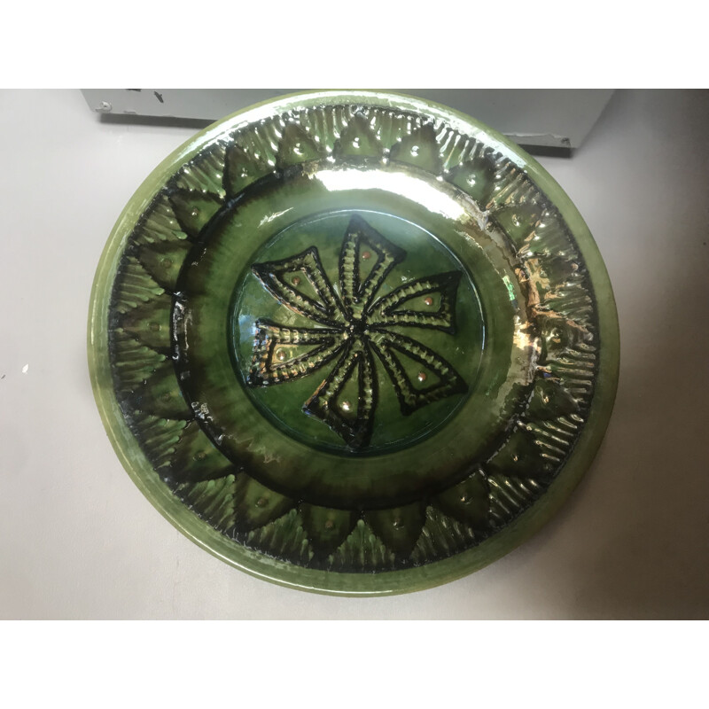 Large vintage ceramic dish