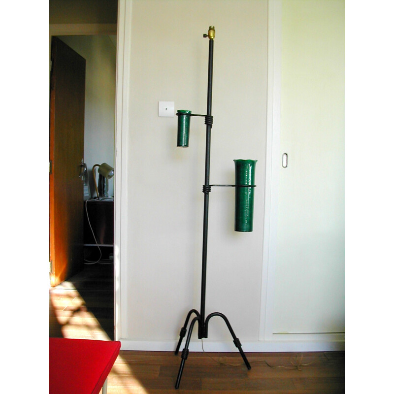 Wrought iron floor lamp - 1950s