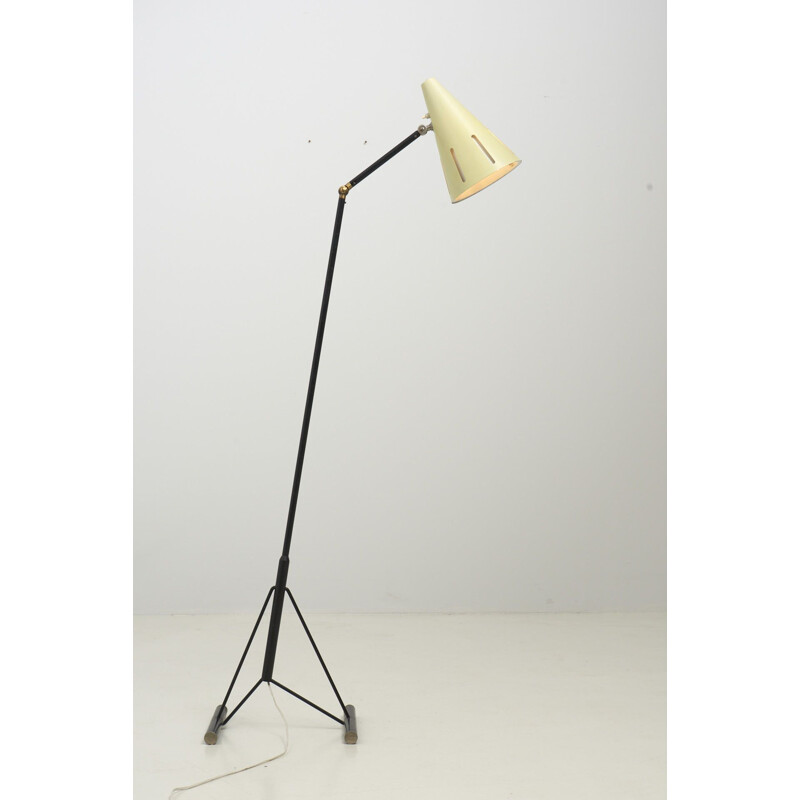 Lámpara de pie vintage "Sun Series" de Herman Busquet para Hala Zeist, Países Bajos 1950
