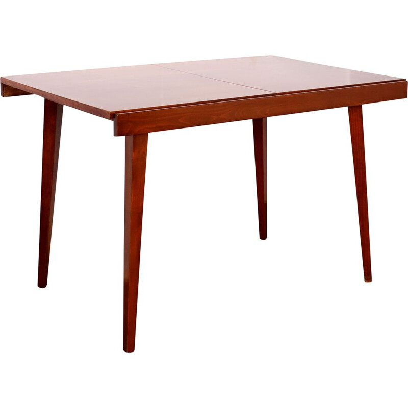 Vintage wood dining table by Tatra