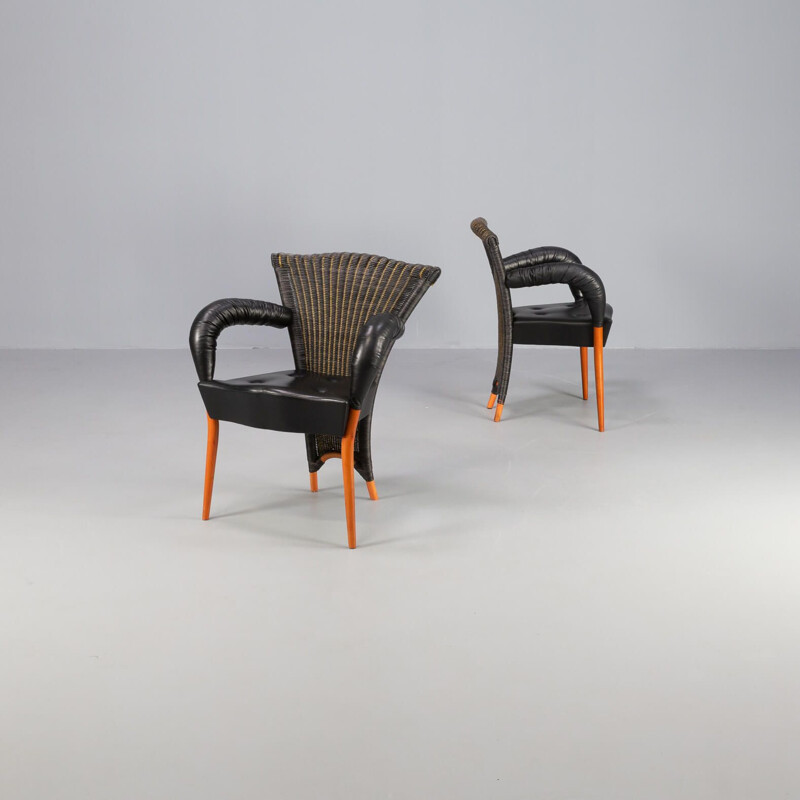 Pair of vintage "Karl Lagerfeld" armchairs by Borek Sipek, 1990s