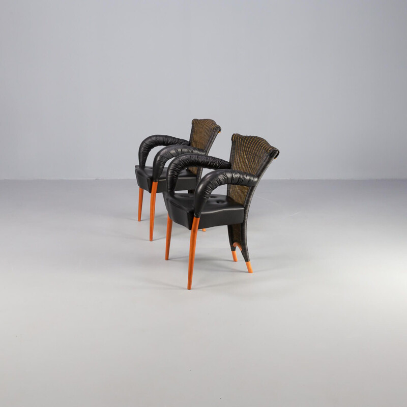 Paire de fauteuils vintage "Karl Lagerfeld" par Borek Sipek, 1990