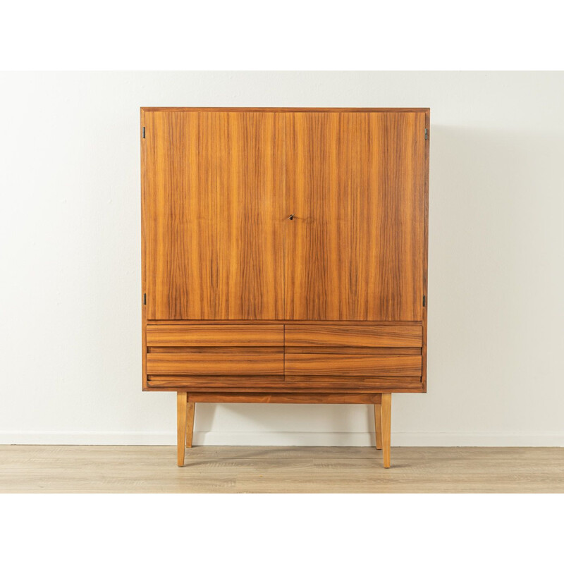 Vintage walnut two doors cabinet, Germany 1960s