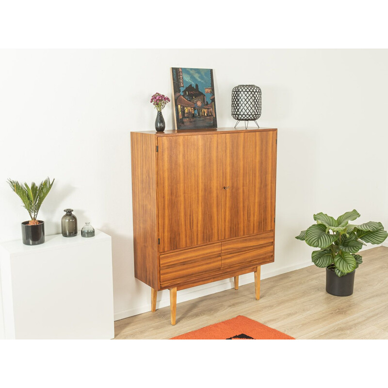 Vintage walnut two doors cabinet, Germany 1960s