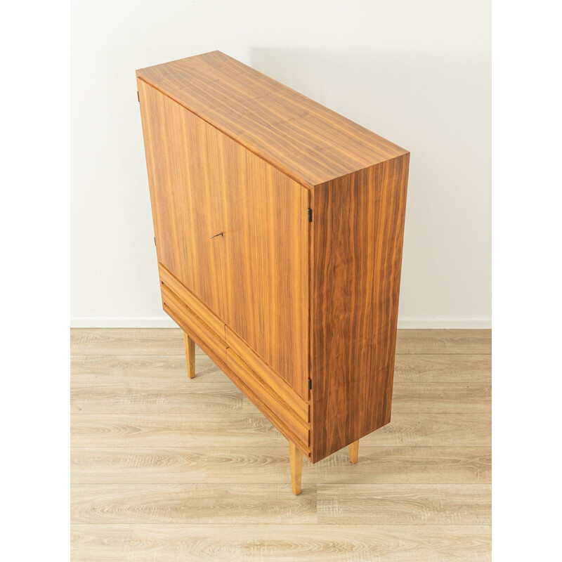 Vintage walnut two doors cabinet, Germany 1960s