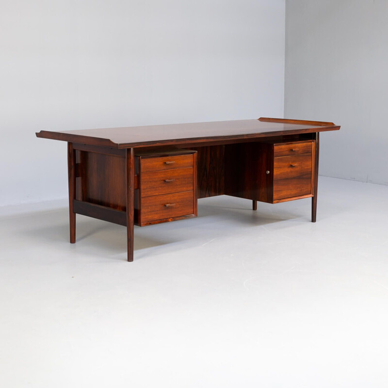 Vintage rosewood executive desk by Arne Vodder for Sibast, 1960s