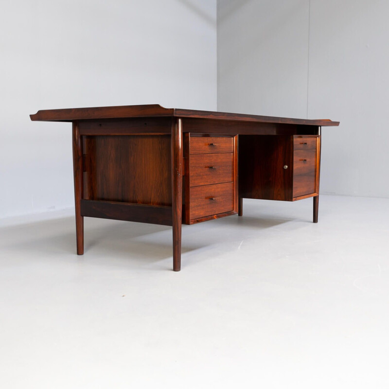 Vintage rosewood executive desk by Arne Vodder for Sibast, 1960s