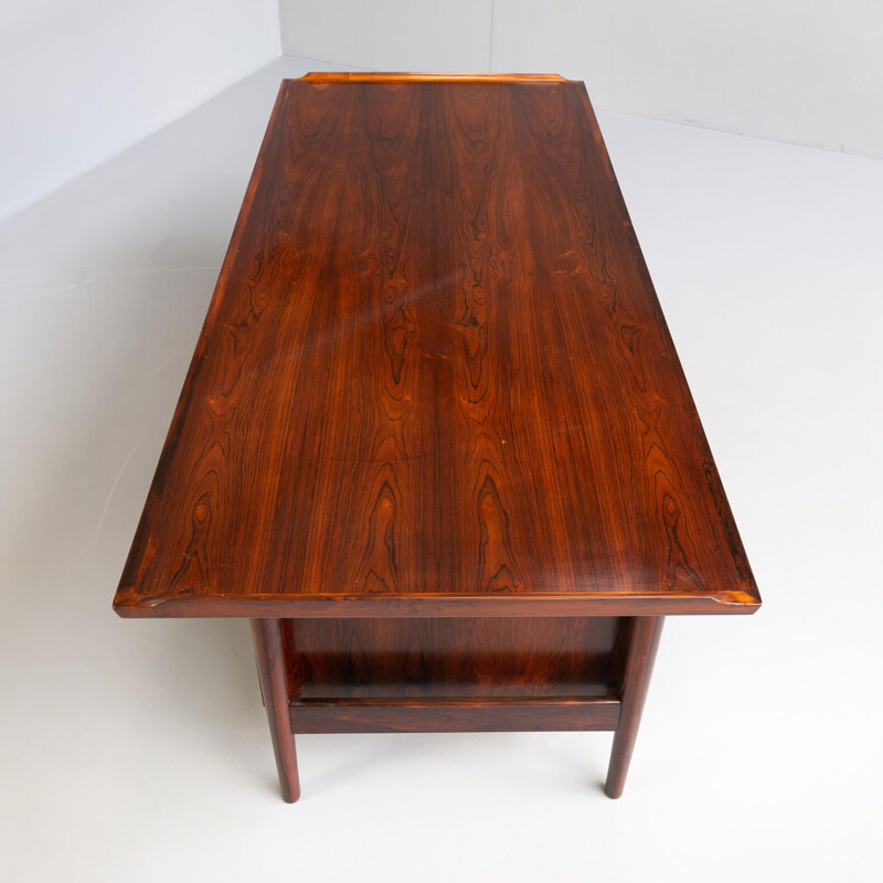 Vintage rosewood executive desk by Arne Vodder for Sibast, 1960s