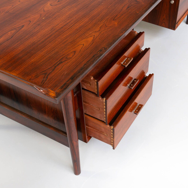 Vintage rosewood executive desk by Arne Vodder for Sibast, 1960s