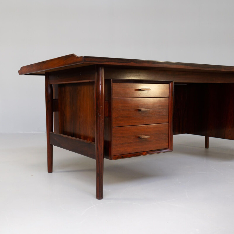 Vintage rosewood executive desk by Arne Vodder for Sibast, 1960s