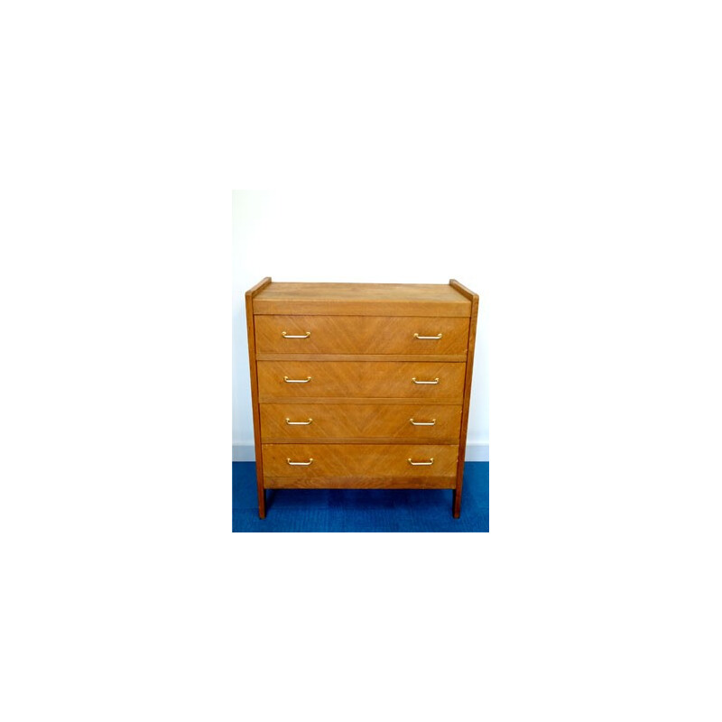 Vintage chest of drawers in oak - 1950s