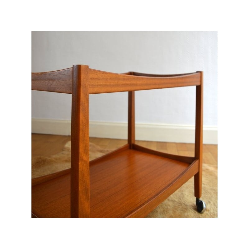 Serving trolley table in teak - 1960s