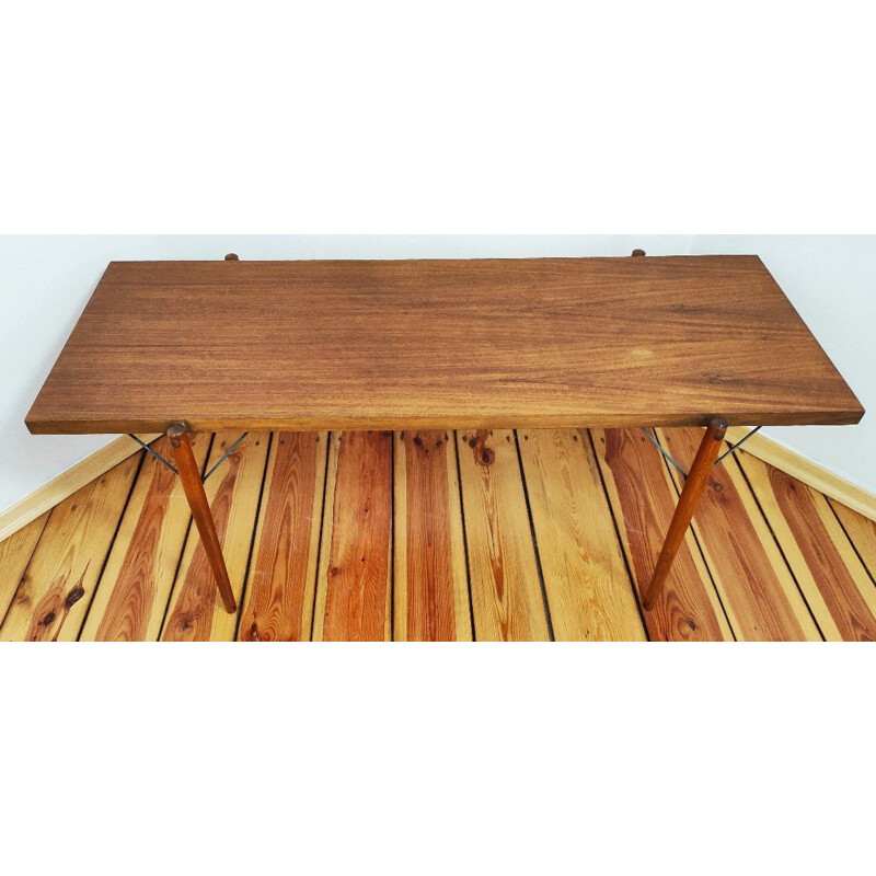 Vintage eiken salontafel van F. Mezulanik voor Up Zavody, Tsjechoslowakije 1960