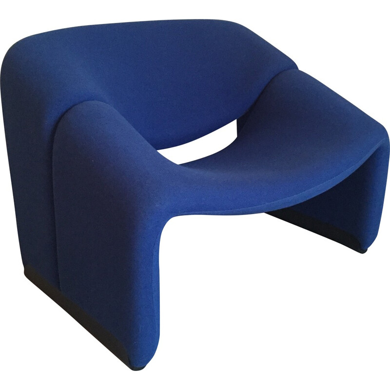 Blue Artifort "Groovy" chair, Pierre PAULIN - 1970s