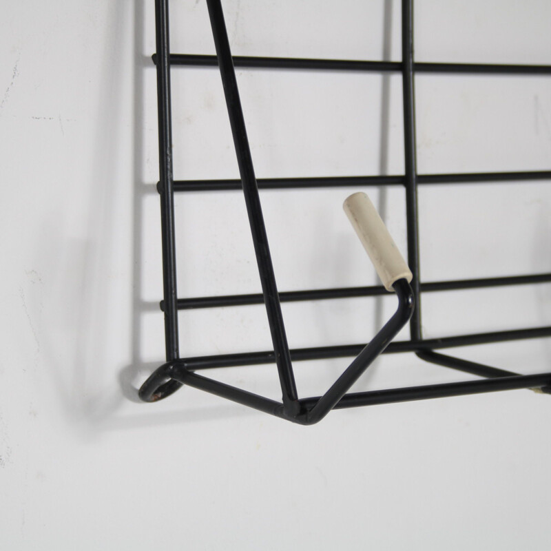 Vintage metal which coat rack by Friso Kramer for 't Spectrum, Netherlands 1950s