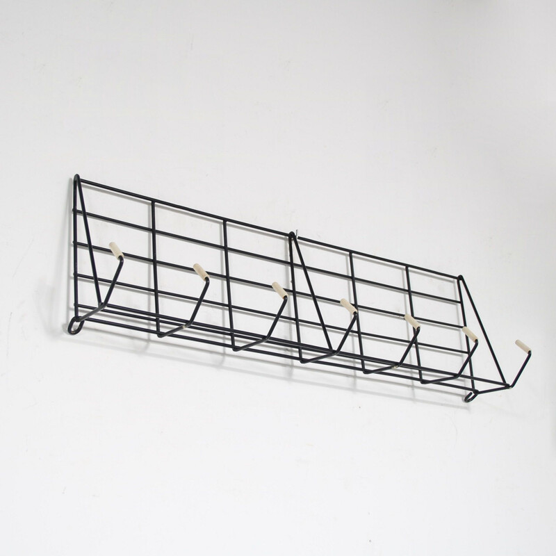 Vintage metal which coat rack by Friso Kramer for 't Spectrum, Netherlands 1950s