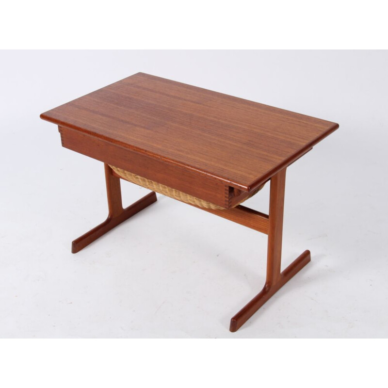 Danish vintage teak side table by Kai Kristiansen, 1960s