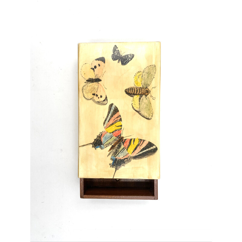 Boîte vintage "Butterflies" par Piero Fornasetti, Italie 1950