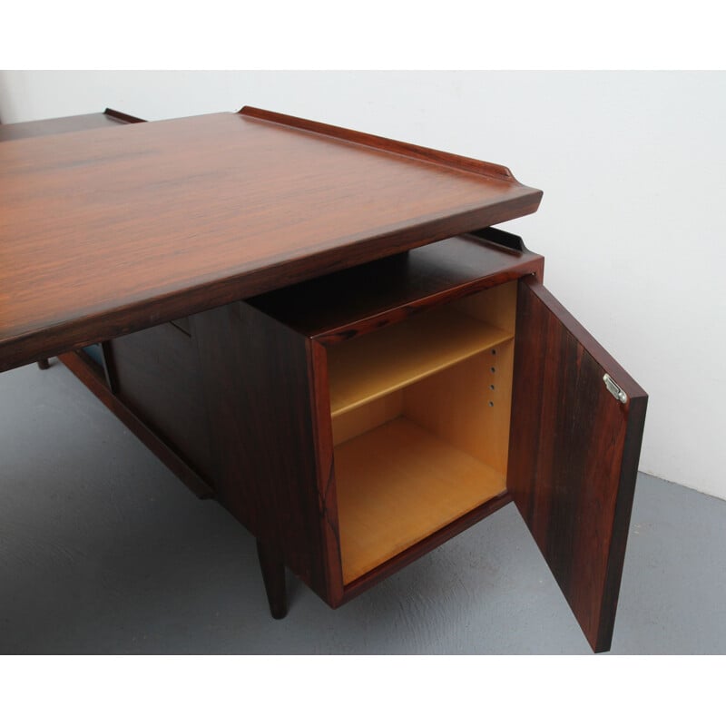 Vintage desk with rosewood cabinet by Arne Vodder for Sibast, Denmark 1960