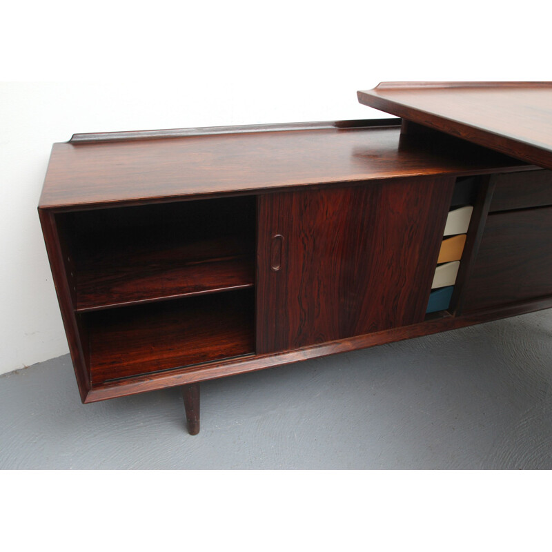Vintage bureau met palissander kabinet van Arne Vodder voor Sibast, Denemarken 1960