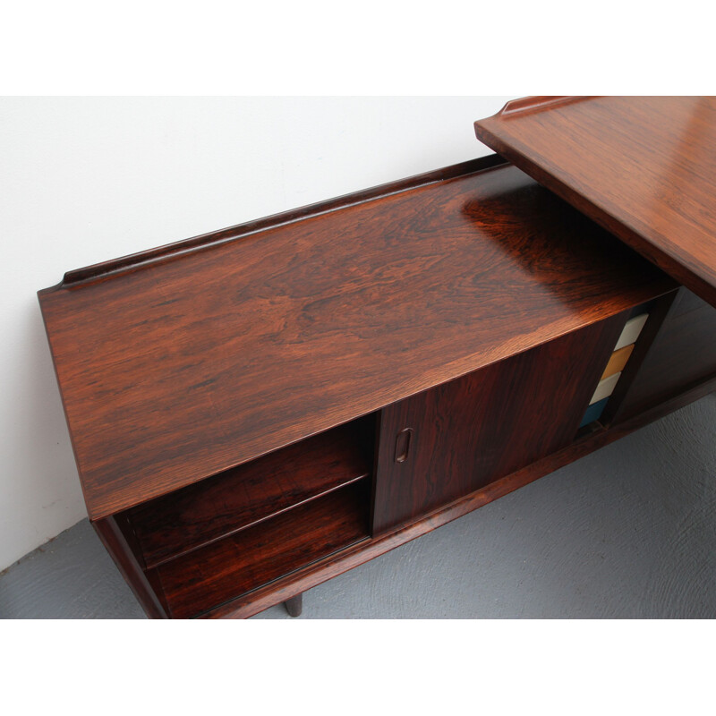 Vintage bureau met palissander kabinet van Arne Vodder voor Sibast, Denemarken 1960