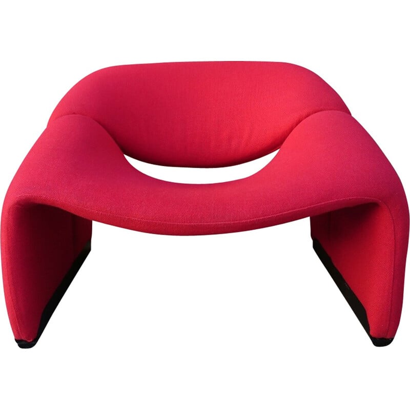 Artifort "Groovy" F598 red armchair, Pierre PAULIN - 1970s