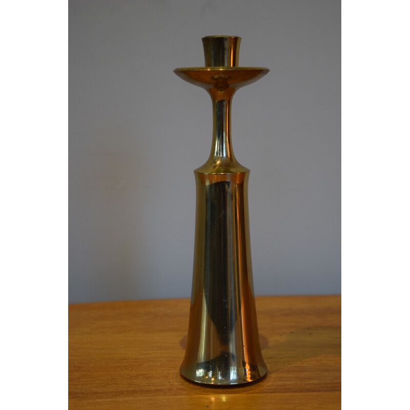 Vintage Dansk Design brass candleholder, Jens H. QUISTGAARD - 1960